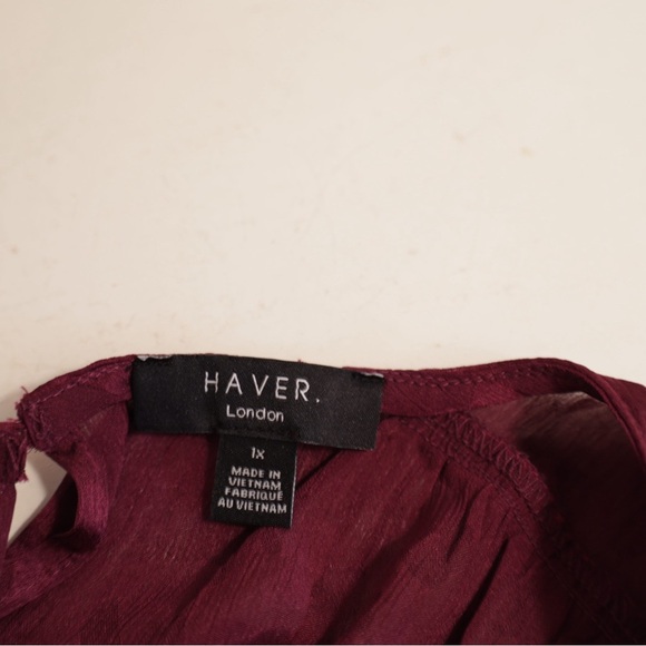 Elegant Purple Blouse Haver blouse plum - Picture 7 of 8